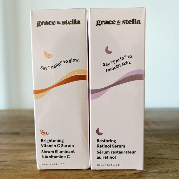 grace & stella Vitamin C Serum & Retinol Serum - New in box - Picture 1 of 4